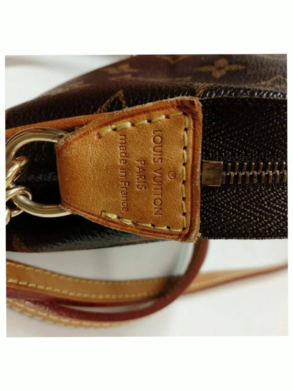 Authentic Louis Vuitton Monogram Eva Clutch Crossbody Bag Brown Canvas - Picture 12 of 16